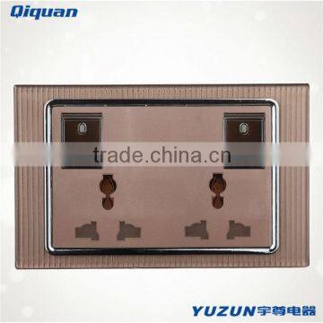 Double gang and mulit socket transparent switch