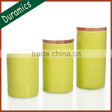 Wholesale ceramic storage jar for tea, sugar, coffee