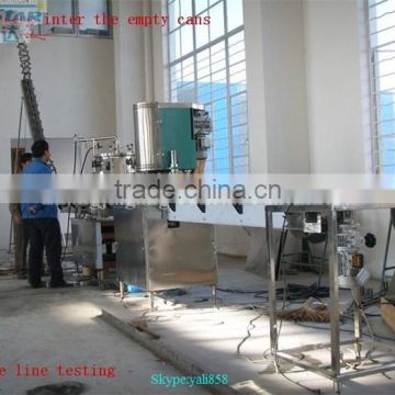 Small business 1000-2000cph automatic aluminum can filling line