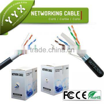 PVC jacket/pe insulation cat6 utp network cable