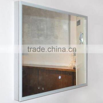 Western style ul bathroom led water proof backlit mirror with smart touch sensor