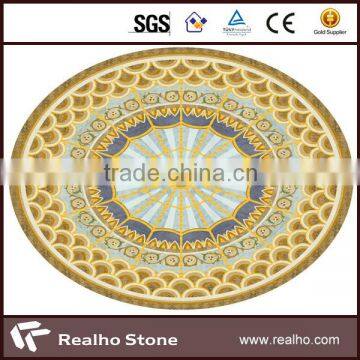 prefab mixed natural marble mosaic pattern for interior