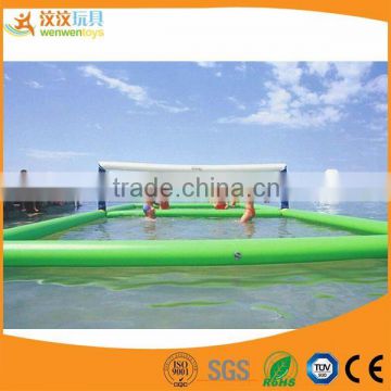 Inflatable volleyball court for water park