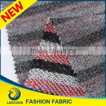 Hot Sale Competitive Price Fashion Thick French Terry Cotton Fabric With Stripes Fabric Forfashion Couple Pullover Sweater photo-3