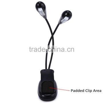 8 LEDs 4.5V 1.2W Rechargeable Flexible LED Lamp Eye Care Clip Light for Music Stand Book Reading photo-4