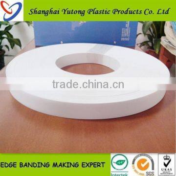 high quality 1mm white color pvc edge banding tape,abs edge banding tape