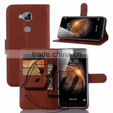 Top Selling Durable Flip Wallet Style Magnetic Flip Stand PU Leather Case For Huawei G8 fast delivery