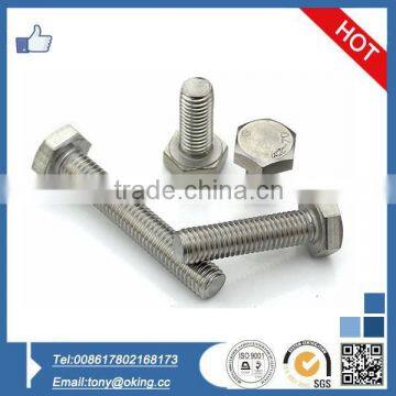 Staniless steel hex bolt m60 support OEM