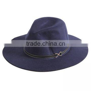 2016 unisex polyester wool fashion felt fedora Panama hats