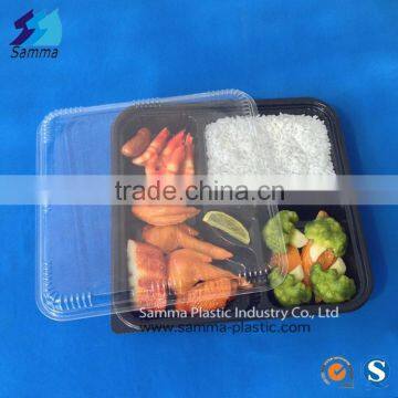 take out PS plastic 5 compartments bento box