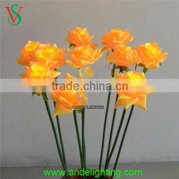 12V Lighted Rose Artificial Led Flower Light for Indoor Outdoor Decoration