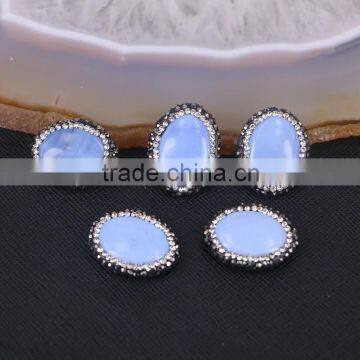 Druzy Agate Connectors, Pave Rhinestone Druzy Jewelry, Agate Stone Beads For Jewelry Making