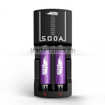 small vape 18650 battery charger Efest Soda charger, 3.7V rechargeable 18650 battery efest charger wholesale efest Soda, xsmart