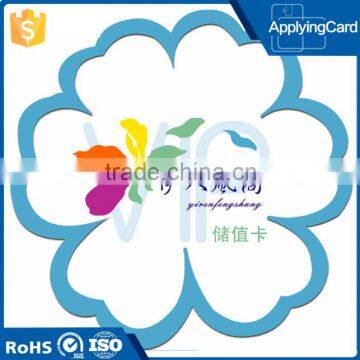 Non-Standard Size printable PVC VIP card Plastic business gift card with high quality