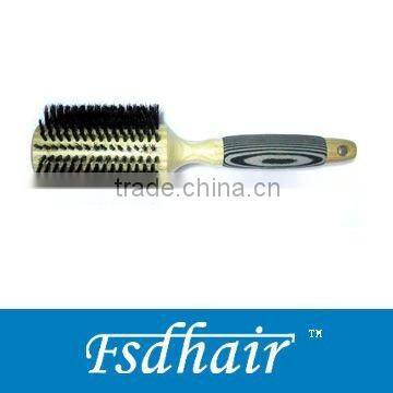 EVA handle ceramic wooden hair brush (DIA 34mm)