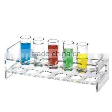 plastic acrylic wine glass drink tray