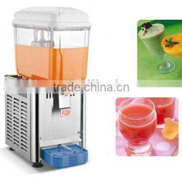 Cold and hot drink dispenser with single tank for restaurant use