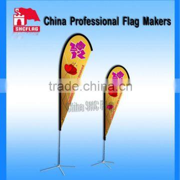 digital fabric printing promotional teardrop flags and banners