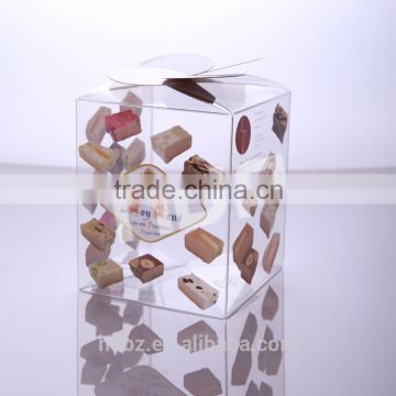 offset printing plastic gift packaging box with accept pattern