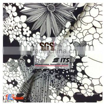 ES6142 Single jersey milk fiber fabric dty polyester fabric with printed