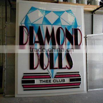 Vacuum forming outdoor advertising products