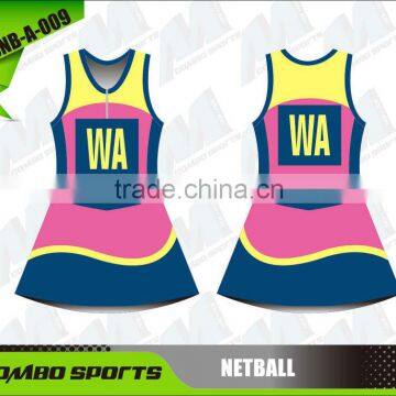 Custom sublimated netball team dress