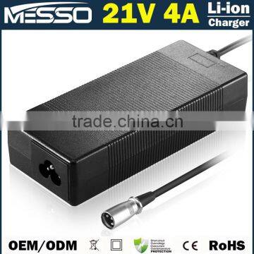 21V 4A Li-ion Battery Charger 100-240V 50-60Hz Charger 21V 4A Lithium Battery Charger