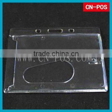 transparent hard plastic credit card holder for display