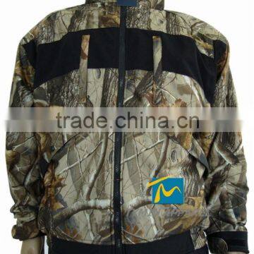 2014 men's plus size warsity camo coat winter outdoor hunting jacket camouflage clothes