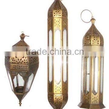 Moroccon table lantern, table top lantern, Arabic table lantern,brass lantern