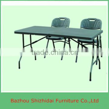 Green Outdoor Rectanglar Plastic Folding Table SD-183F2