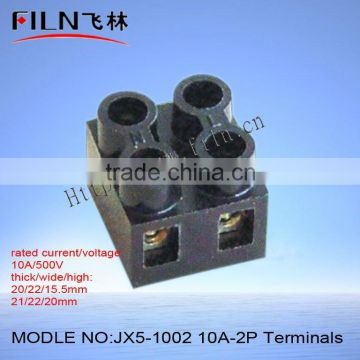 JX5-1002 10A-2P pcb screw terminal block