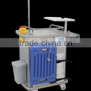 KL-ET760 Luxury Medical Hospital ABS Nursing Cart/Trolley With Wheels photo-5