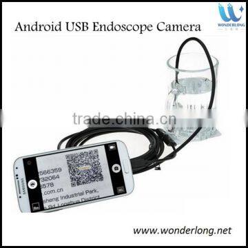 New 5.5mm Lens 6LED Android Phone Endoscope IP67 Waterproof USB Borescope Tube Camera Snake