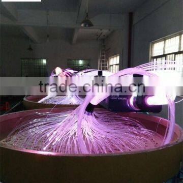 0.5m Fiber Spiral Chandelier With Mutilcolor Change IR/RF Remote Controller