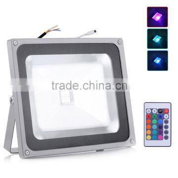 50W RGB led flood light with remote