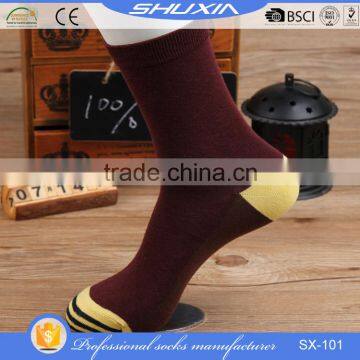 SX 101 Low Price Bulk Wholesale Cotton Man Socks Man Sock Breathable Mens Dress Socks photo-4