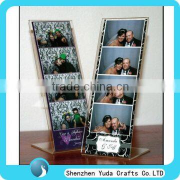 water clear L style photobooth frame for couples virginia beach photobooth retail acrylic L shape photo frame