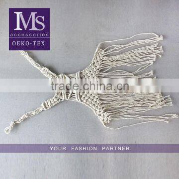 Wholesale latest design knitted natural necktrim crochet neckline for wommen clothes