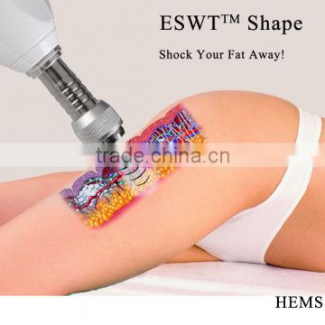 2014 Shockwave Tripolar RF Body Slimming Machines With ESWT Shape