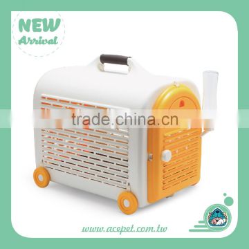 641 Taiwan design Pet product,Dog Cat Traveler Transport Cage,3coior Plastic pet carrier