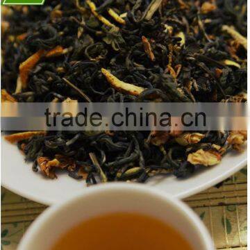 Vietnamese black Shan tea with hibiscus infused