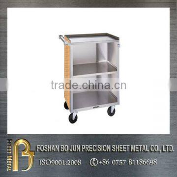 Movable custom food cart with wheels