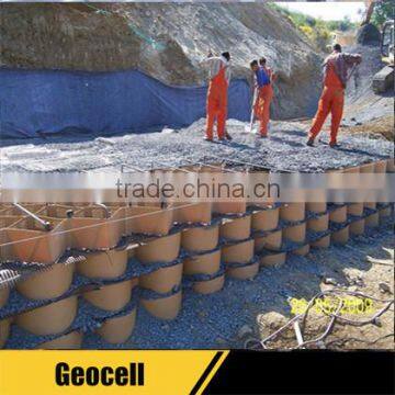 polyethylene plastic geocells retaining wall or for river bank erosion control