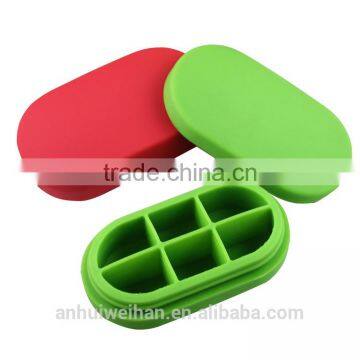 Factory direct sale colored silicone pill box cheap pill organizer