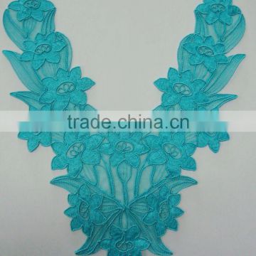 Popular organza embroidery lace motif