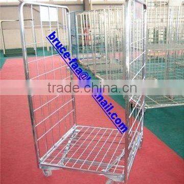 Nestable shopping cart/mesh cage trolley