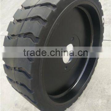 Genie Scissor Lift Platform Wheel Solid Tire With Rims Wheel 22x7x17 3/4 photo-4