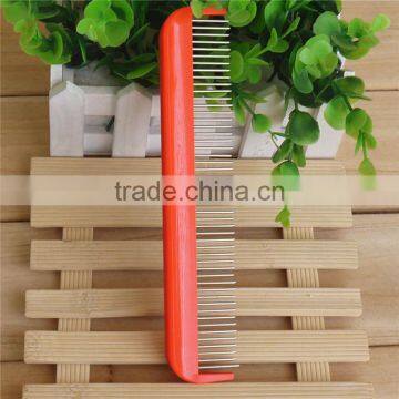 Plastic dog comb with adjustable needles