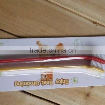 2016 Wholesale PP Natural Bristle Toothbrush Hard Bristle Toothbrushes for Dogs Pets Tooth Brushes photo-2
